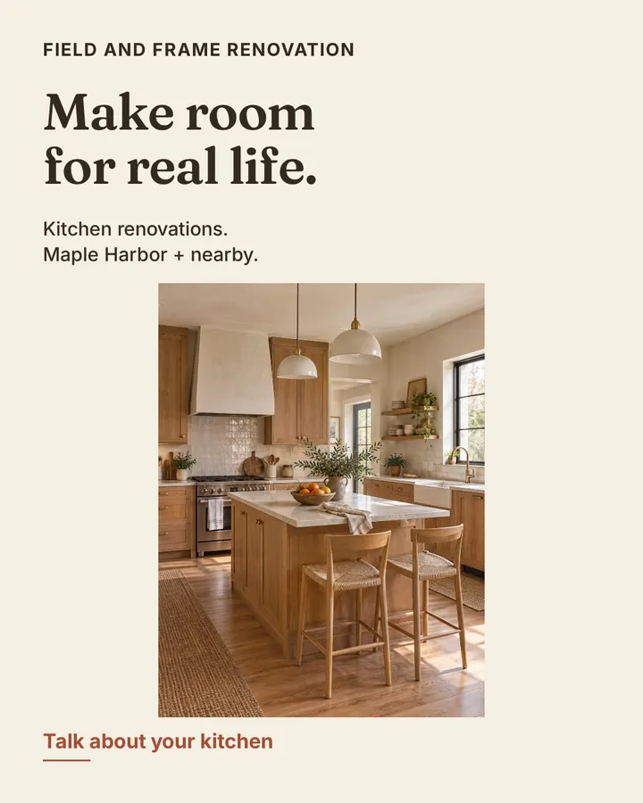 Field and Frame Renovation ad — Feed (4:5)